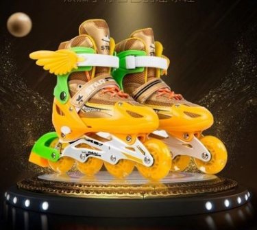 New Boy Girl Children Inline Skates Adjustable Size Flashing Roller Skating Boots for Kids – Bild 6