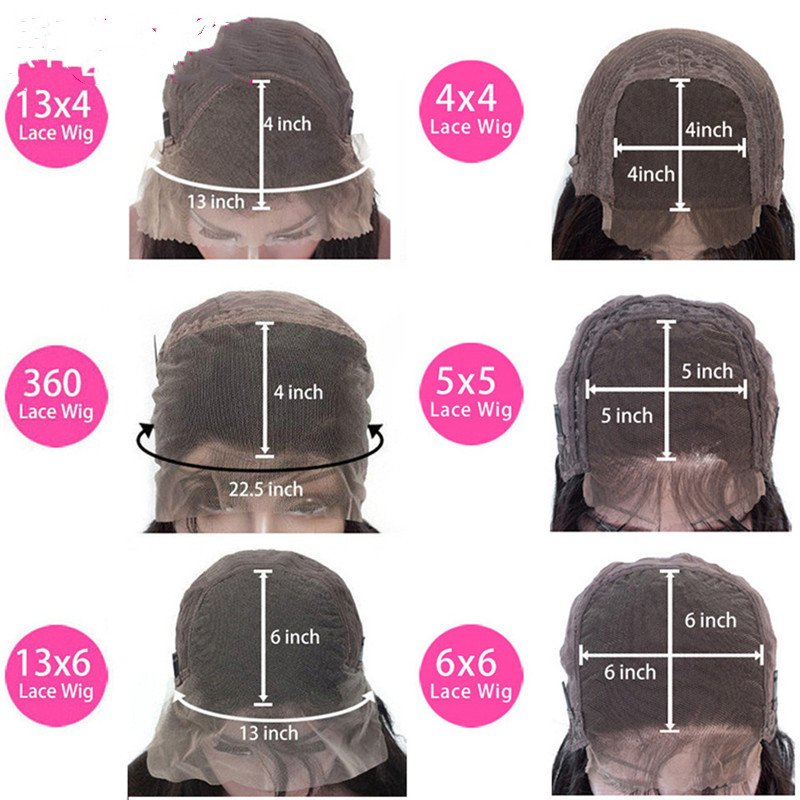 Red Deep Wave Human Hair Wig Real Headgear – Bild 5