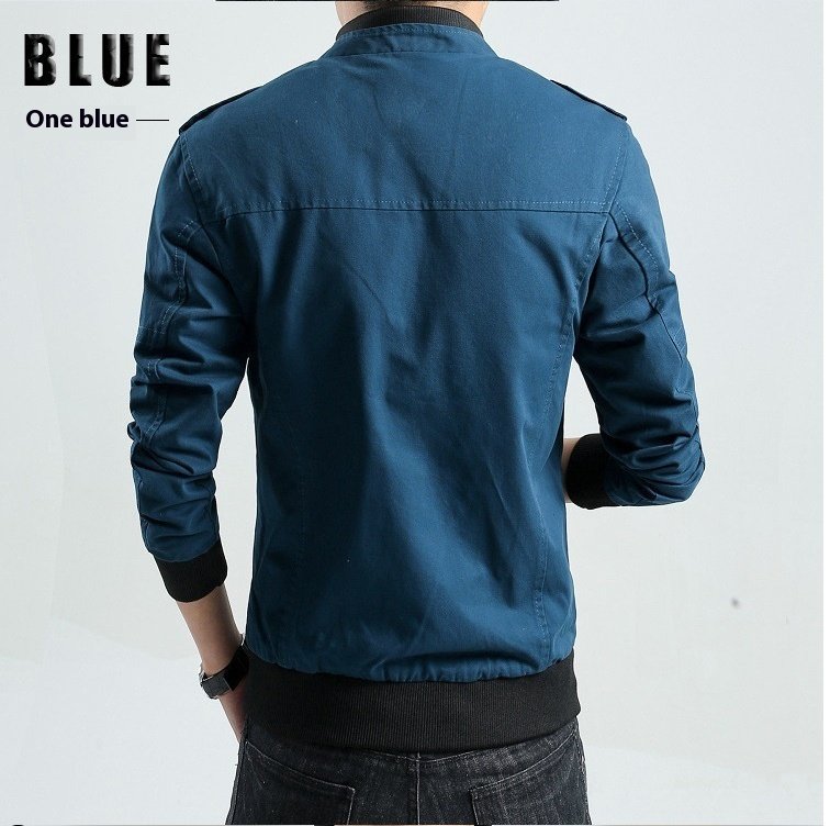Men's Stand Collar Jacket Autumn And Winter Leisure Coat – Bild 5
