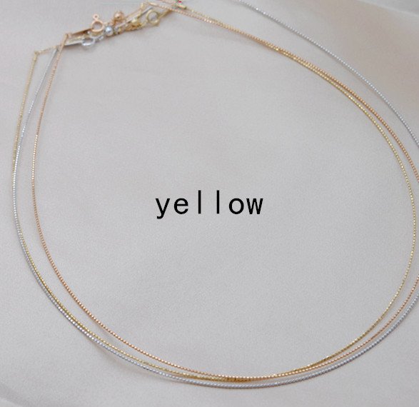 Collar Adjustment Chain 18K Gold Necklace Sleeve Chain Empty Holder DIY Accessories – Bild 3