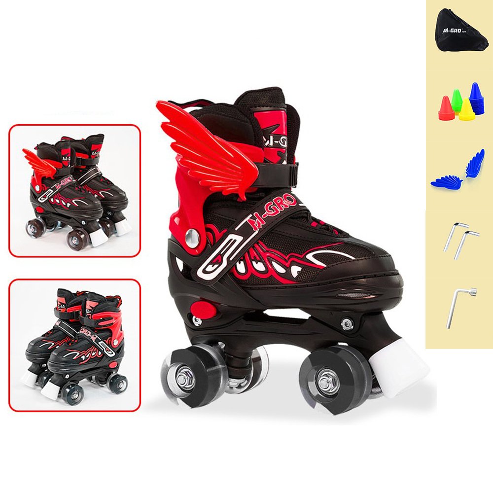 Children Adjustable Skates Roller Skates Boys Girls Kid's Roller 4-Wheels Outdoor Sports Skates