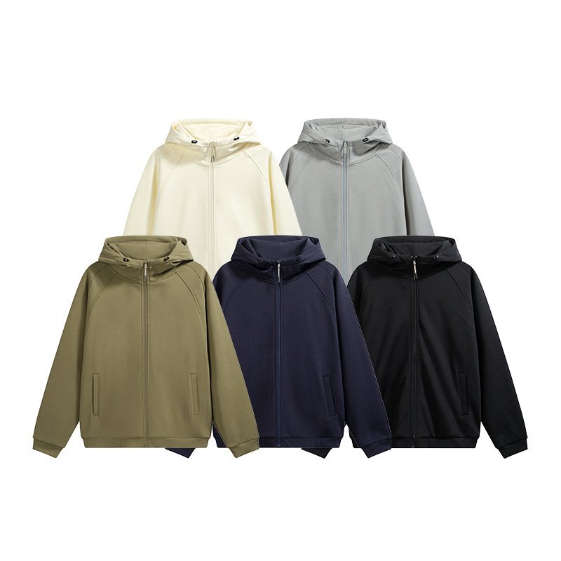 Hydrogen Four-sided Elastic Hooded Jacket Zipper Windproof Fleece Sweater – Bild 3