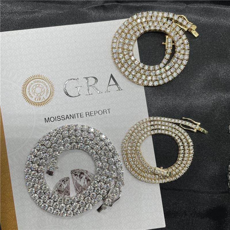 Men's Fashion Single Row Tennis Bracelet – Bild 4