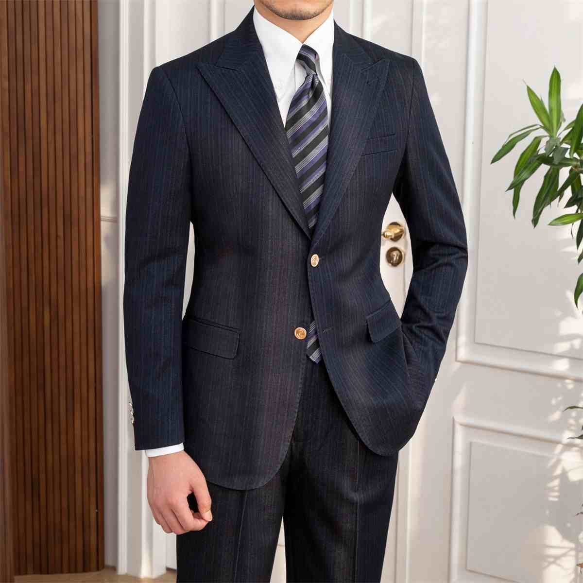 Autumn New Style Double Breasted Slim Fit Suit – Bild 8