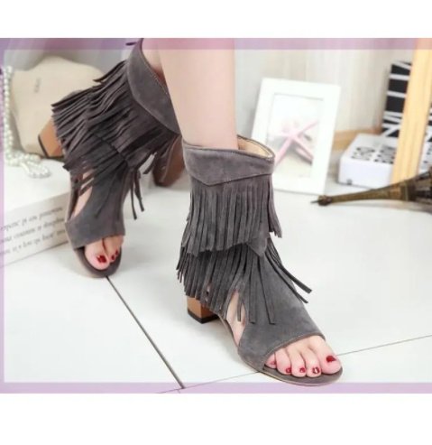 Summer Fish Mouth Hollow Boots Female – Bild 5