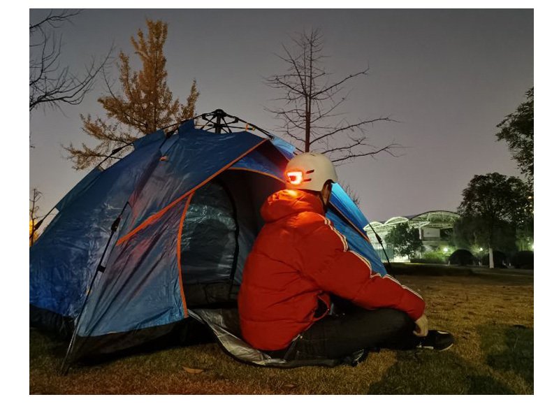 Skateboard Cycling Electric Vehicle Lighting Warning Smart Light Safety Sports Helmet – Bild 2