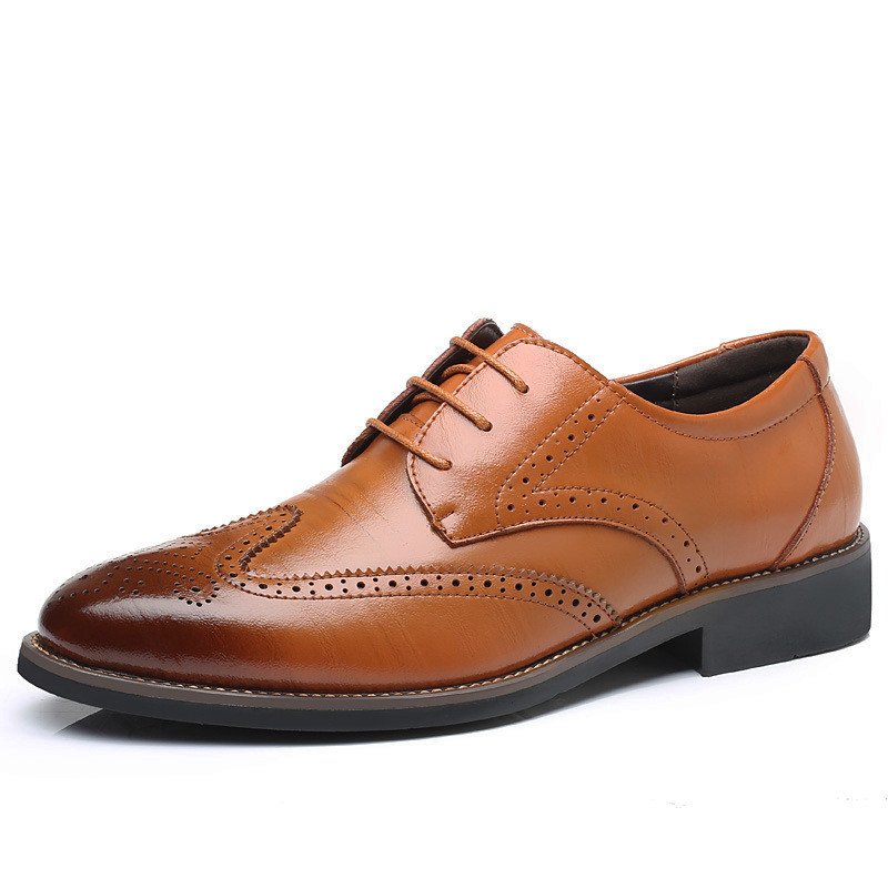 European And American Men's Fashion Business Casual Leather Shoes – Bild 7