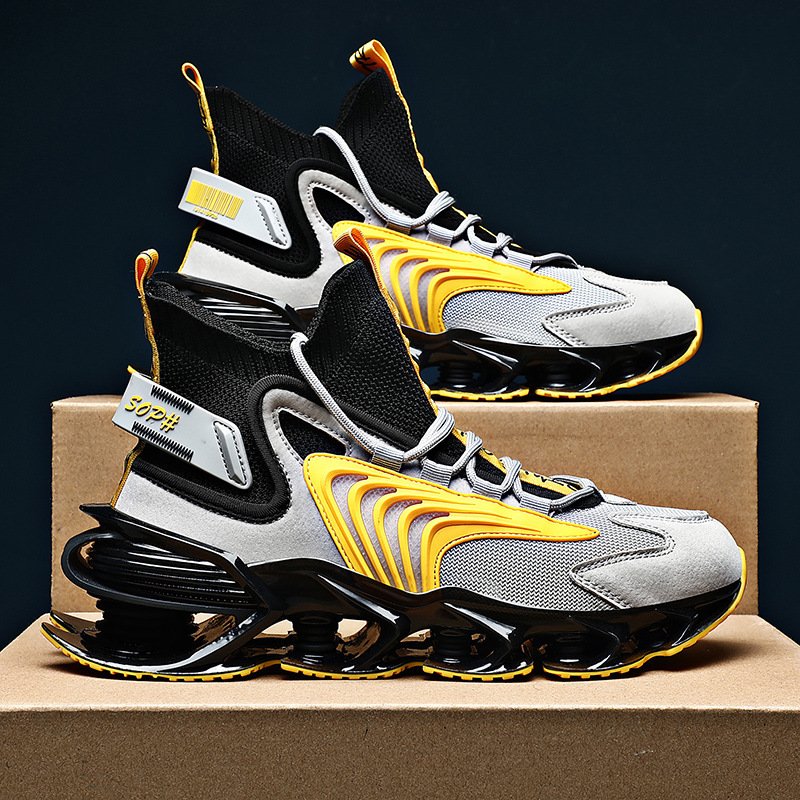 Blade Shoes Men Spring New Personality Trend Color Matching Casual Shoes Ins Breathable Sports Running Shoes Men – Bild 4