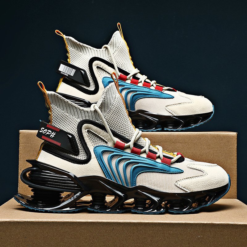 Blade Shoes Men Spring New Personality Trend Color Matching Casual Shoes Ins Breathable Sports Running Shoes Men – Bild 2