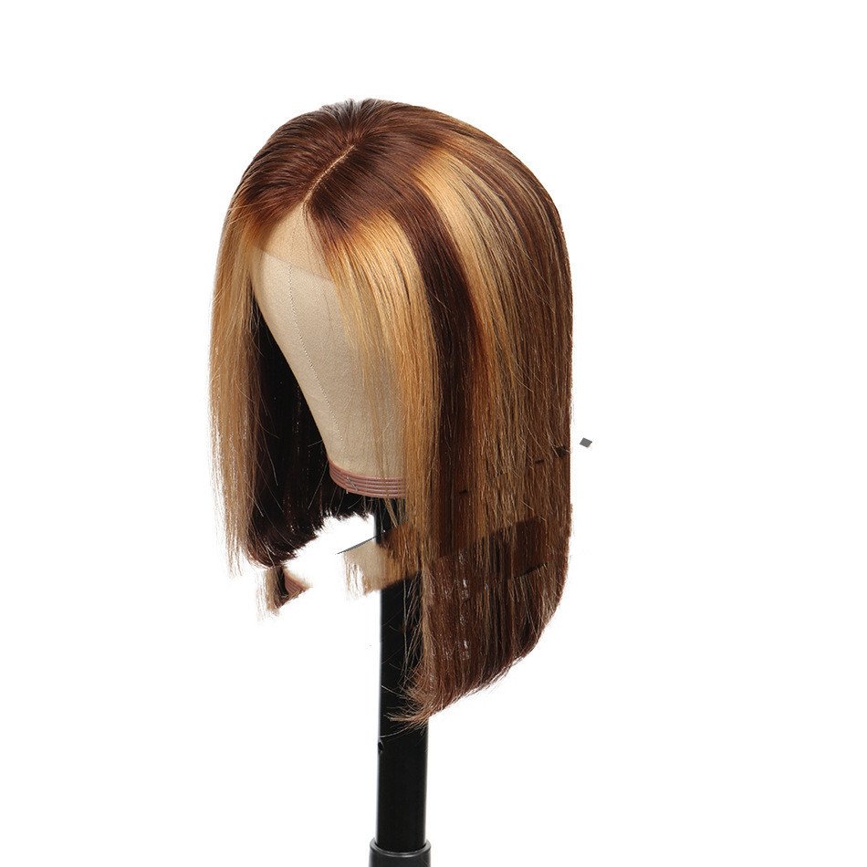 Piano Color Bob Headgear Real Hair – Bild 2