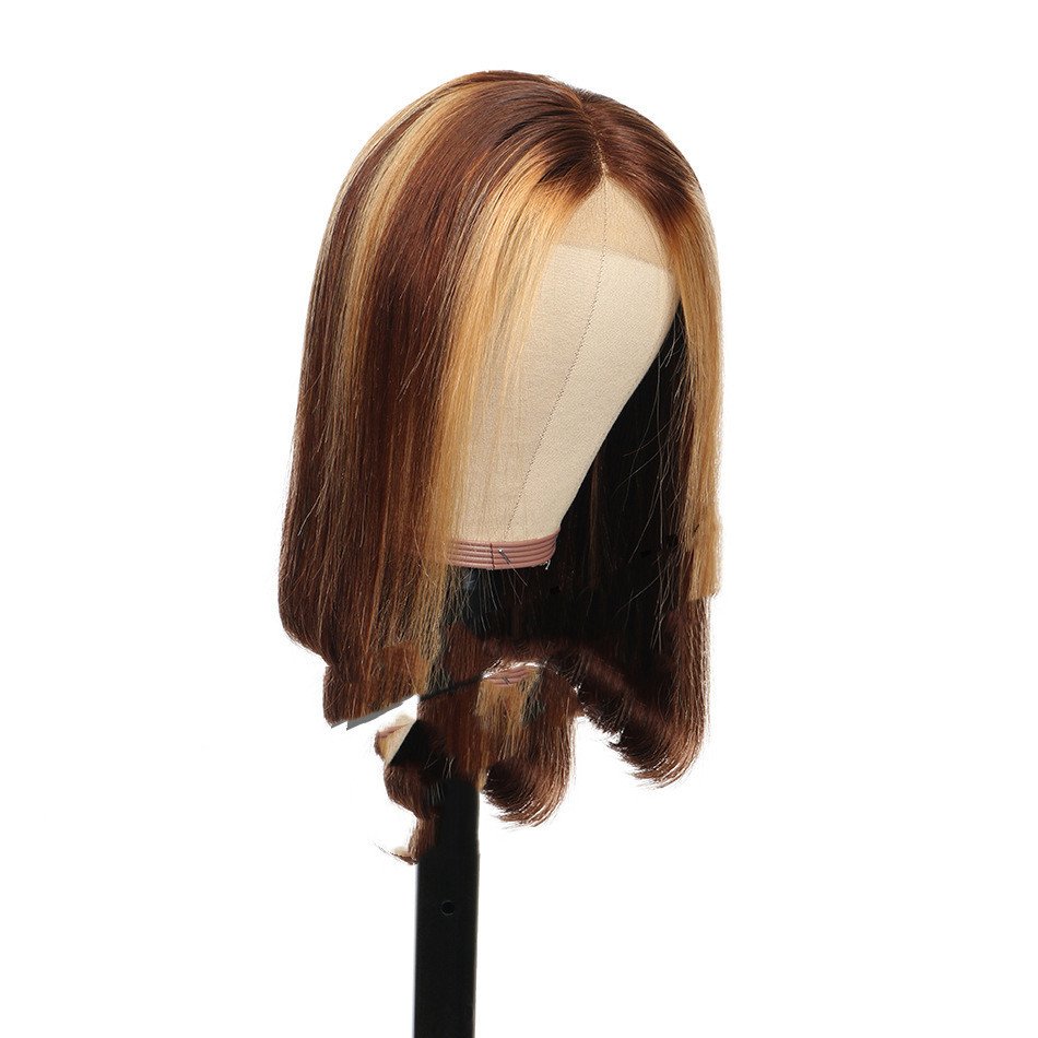 Piano Color Bob Headgear Real Hair – Bild 3