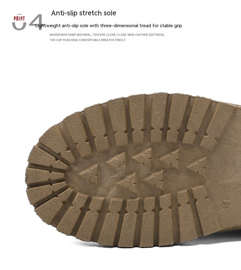 High-top Shoes All-match British Work Shoes Winter Thick Bottom Hiking Boots – Bild 10