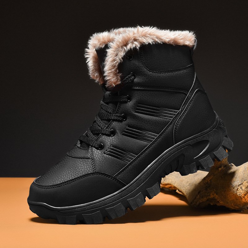 Winter Oversized Cotton Shoes High-top With Velvet Snow Boots – Bild 7