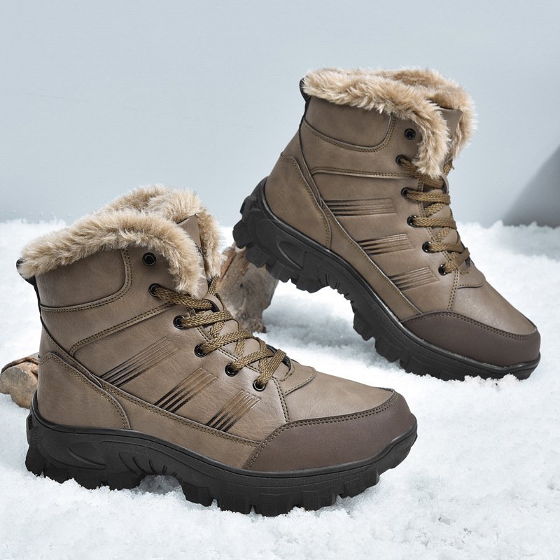 Winter Oversized Cotton Shoes High-top With Velvet Snow Boots – Bild 10