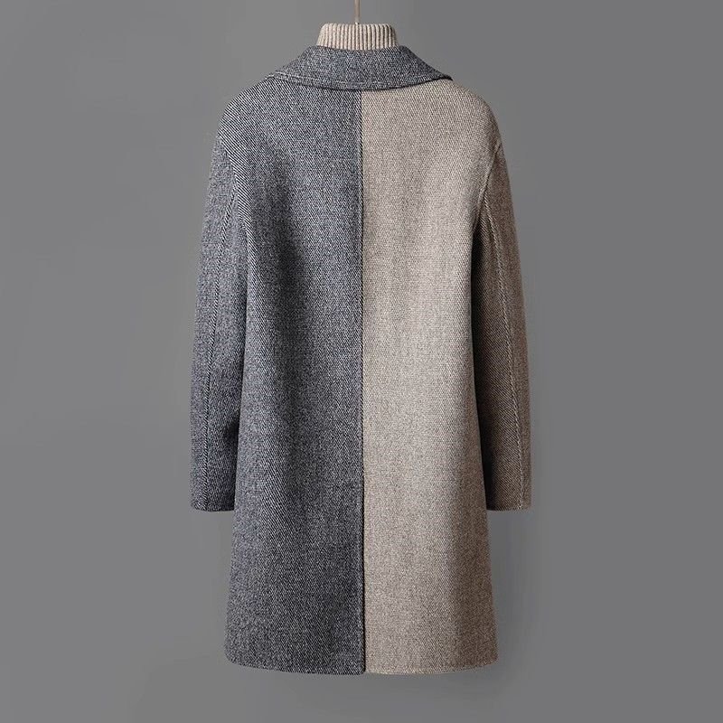 Men's Mid-length Woolen Coat Korean Style Loose – Bild 9