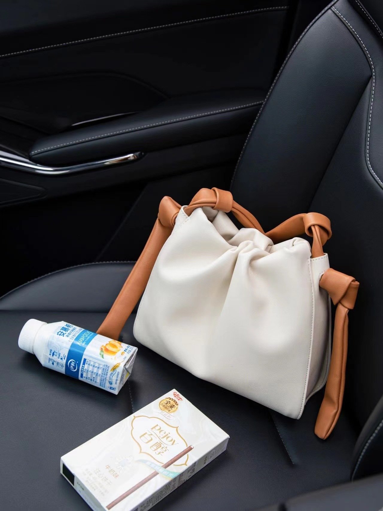 Fashion Color Contrast Single Shoulder Messenger Cloud Bag – Bild 10