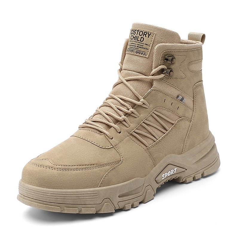 Men's High Top Men's Autumn And Winter Leather Work Shoes – Bild 2