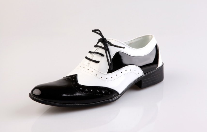 Black-and-white fashionable men's shoes – Bild 5