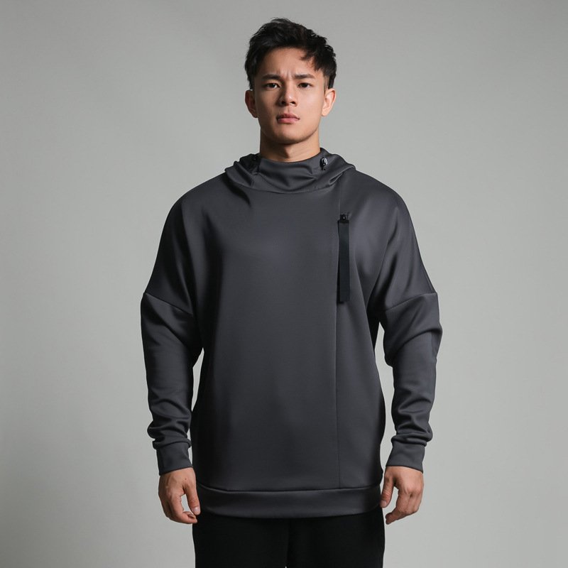 High Collar Sports Sweater For Men Loose – Bild 4