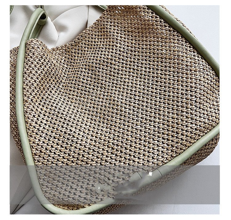 Personalized Contrast Color Summer Commuter Bag Shoulder Weave – Bild 6