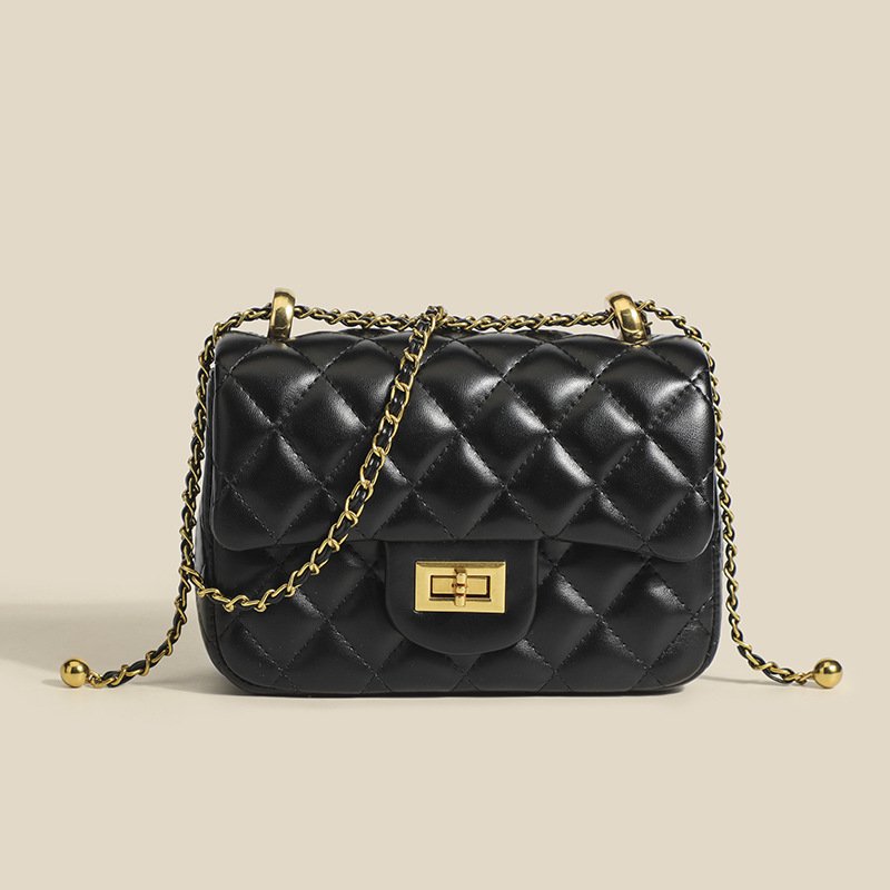 Fashionable All-match One-shoulder Crossbody Soft Leather Small Square Bag – Bild 2