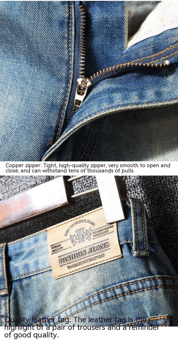 Hong Kong Style Ripped Jeans American Casual Loose – Bild 7