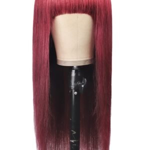 Qi Liuhai Real Hair Wig Straight Hair Headgear