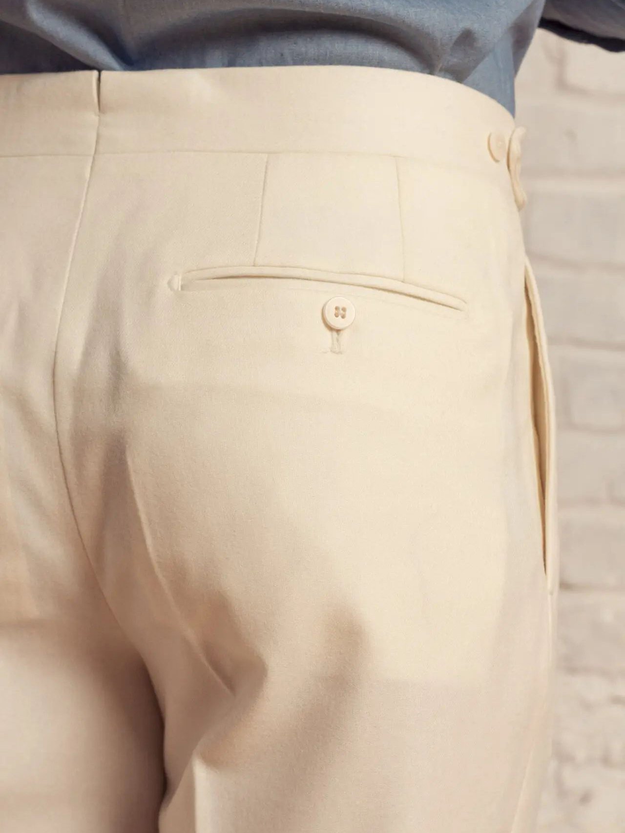 Men's Solid Color Button Pants – Bild 6
