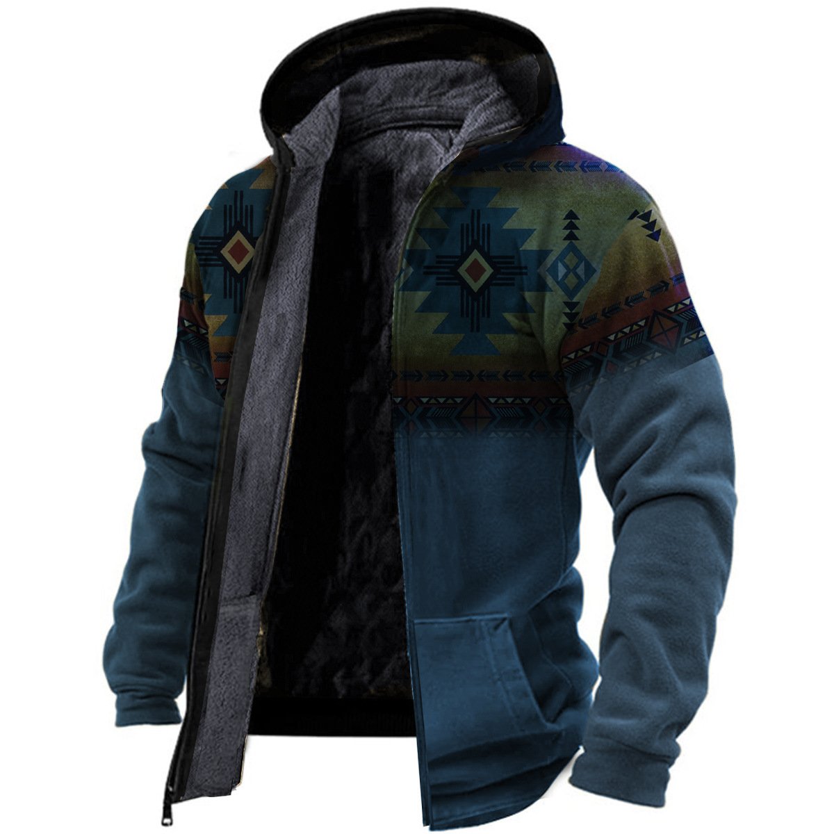 Men's Hooded Printed Sweater All-matching Loose – Bild 2