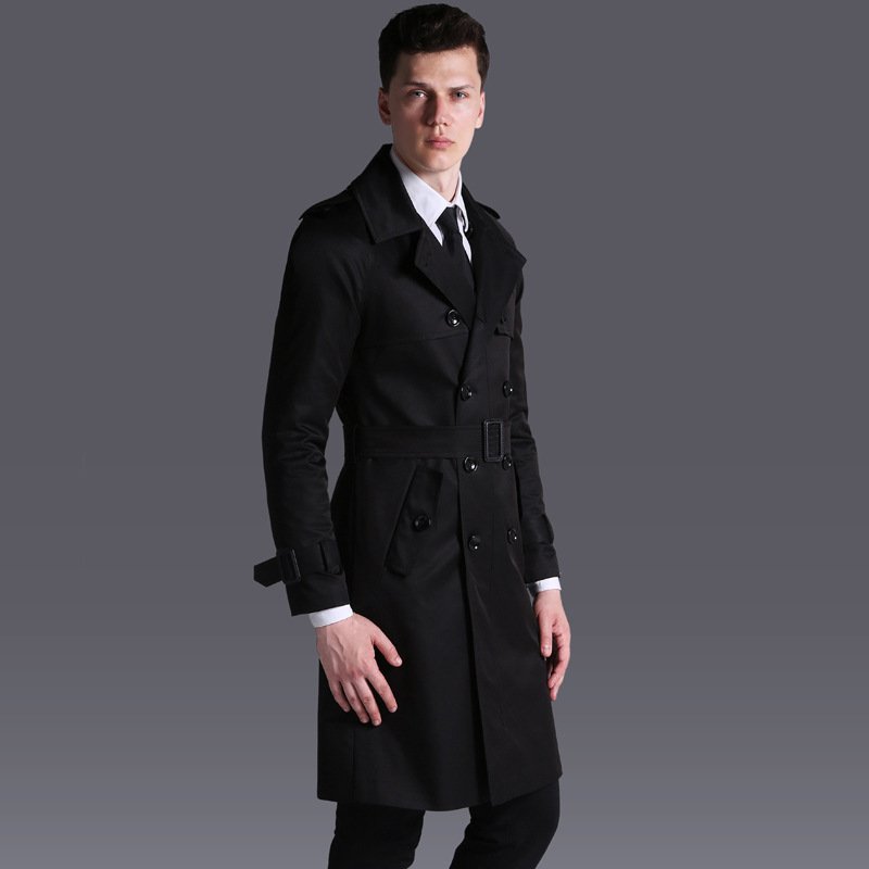Men's Trench English Double-breasted Coat – Bild 5