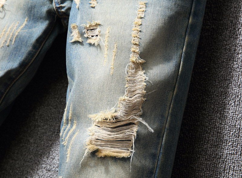 Hong Kong Style Ripped Jeans American Casual Loose – Bild 4