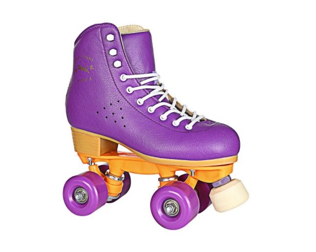 Black Roller Skates Four-wheel Shoes With Adjustable Brake PU Wheels – Bild 6
