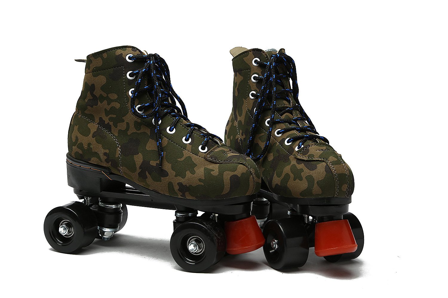 Leather Roller Blades Skates Shoes Camouflage Sneakers Flash Rollers – Bild 2