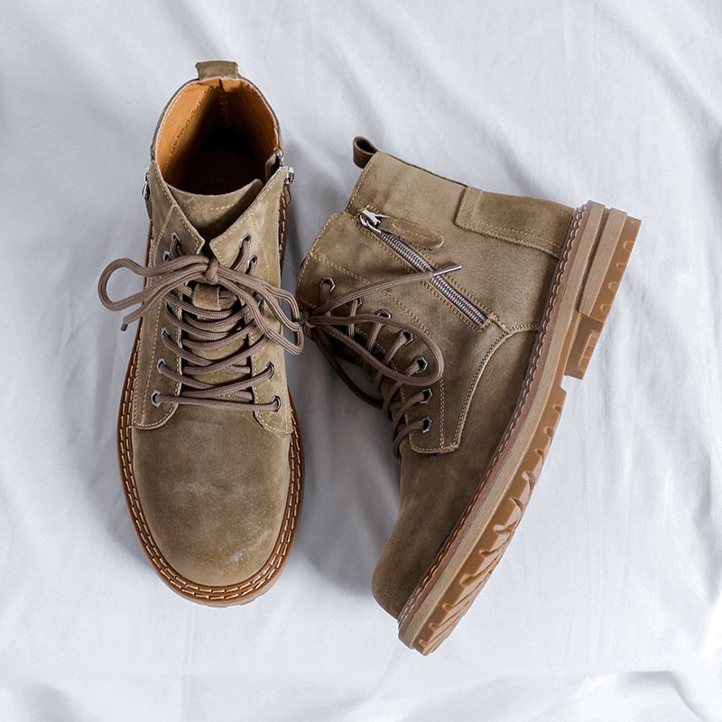 Side Zipper Seven-hole Super Popular Ins High Street Fashionable Handsome Ankle Boots – Bild 2