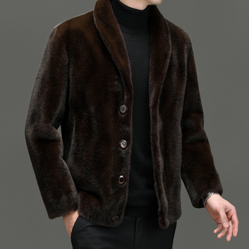 Padded Coat Fur Integrated Double-sided Top – Bild 3