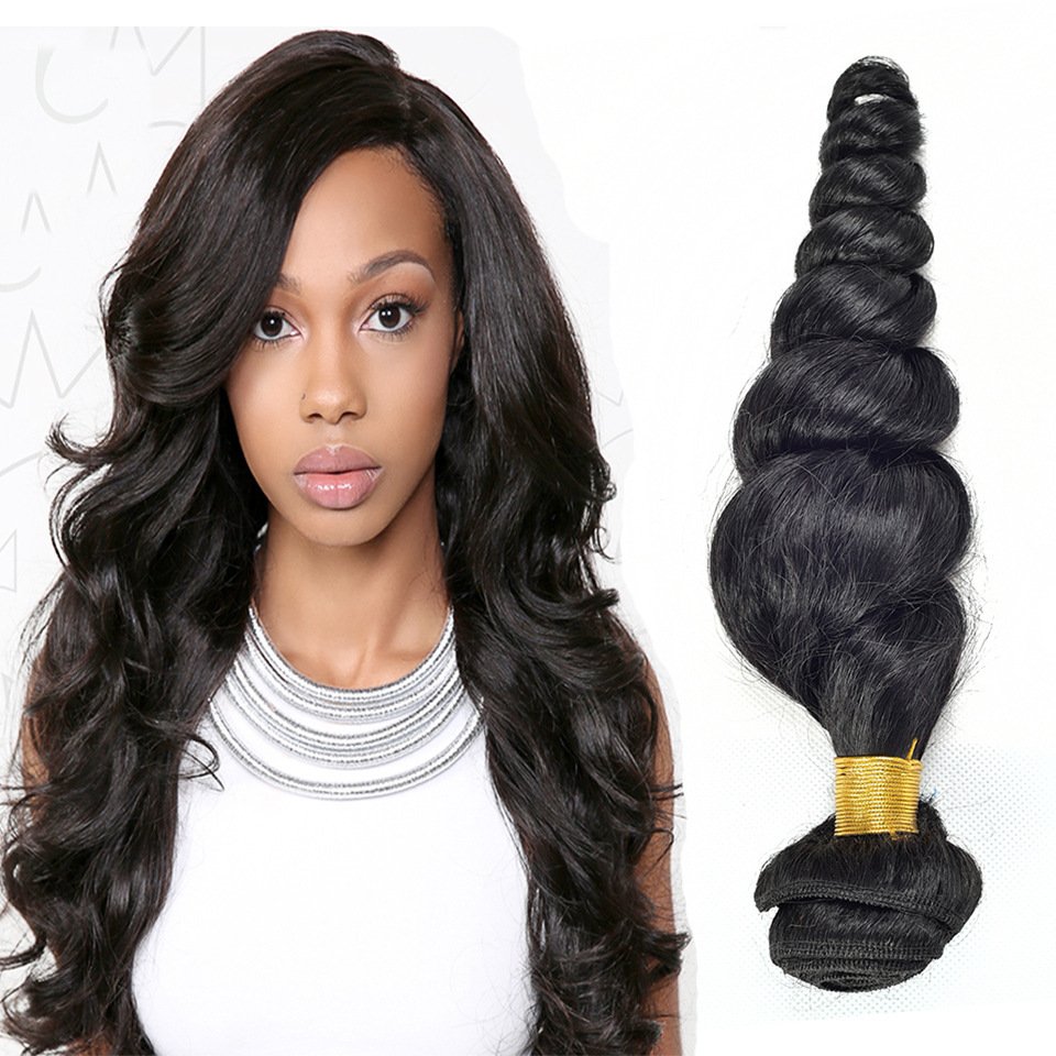 Loose wave real hair wig hair curtain vrigin hair factory direct selling price in Europe and America – Bild 2