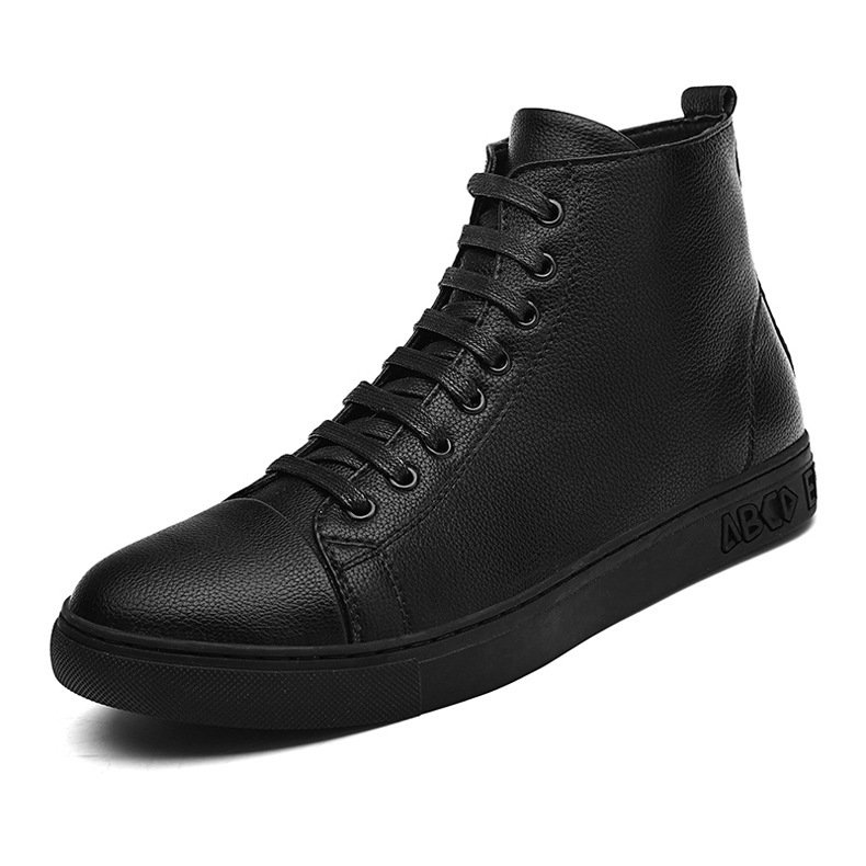 Men's Plus Size High Top Black Sneakers – Bild 10