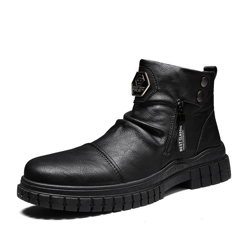 Men's High-top Martin Boots British Trend Tooling – Bild 2