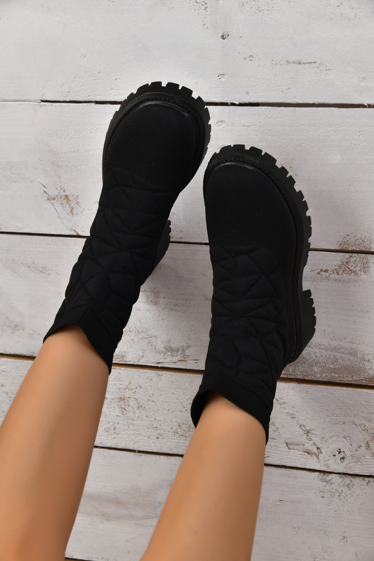 New Women's Flying Woven Sports Short Boots Women – Bild 7