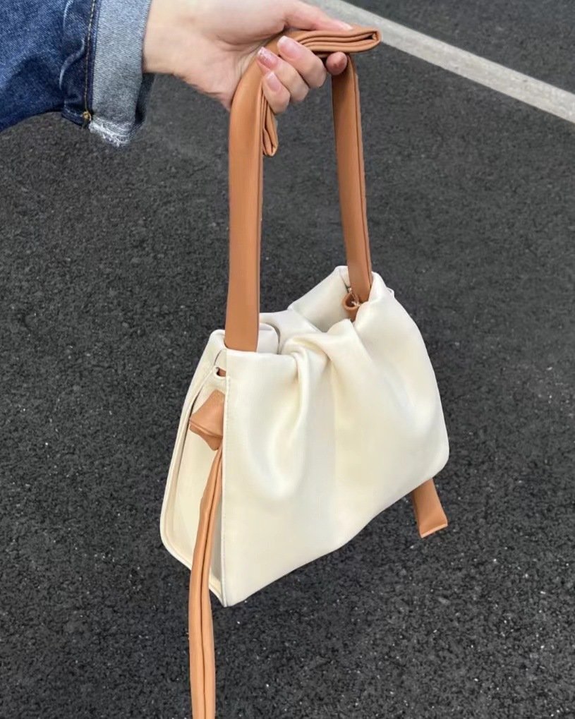 Fashion Color Contrast Single Shoulder Messenger Cloud Bag – Bild 3