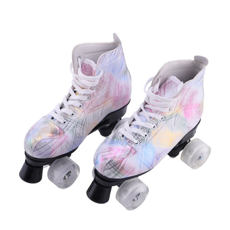 Symphony Feather Double Row Skates Adult Roller Skates Four Roller Skating Flash Skates – Bild 2