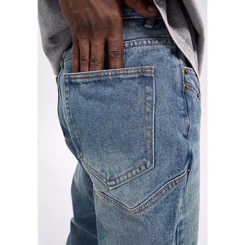 Casual Western Vintage Jeans Men – Bild 3