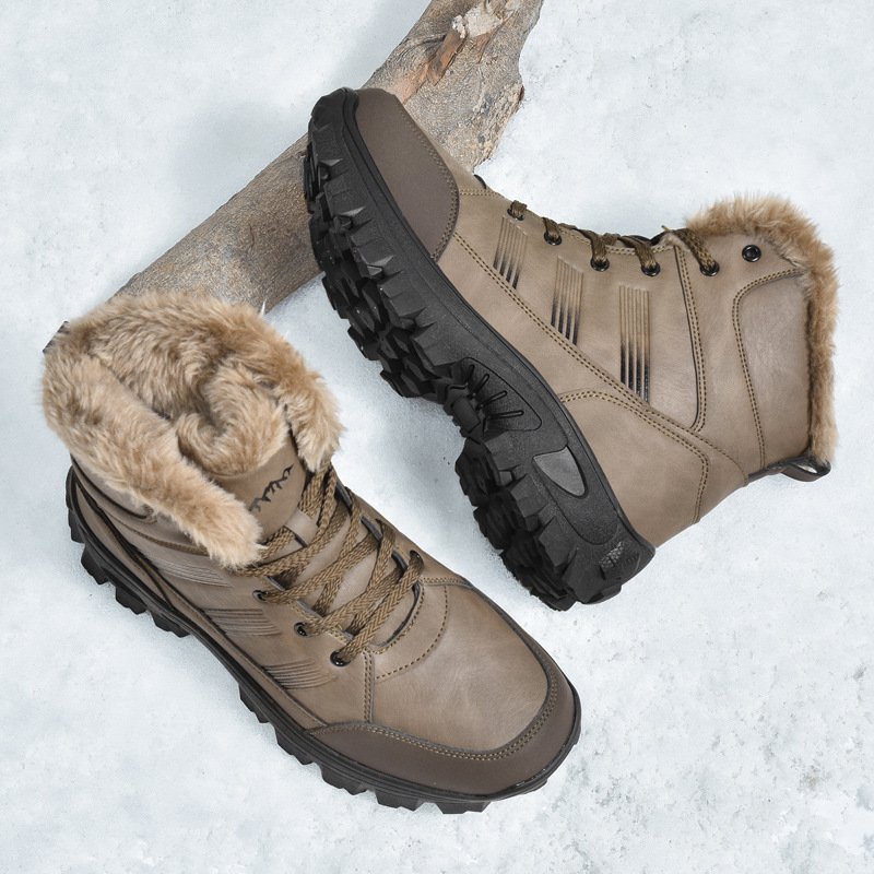 Winter Oversized Cotton Shoes High-top With Velvet Snow Boots – Bild 3