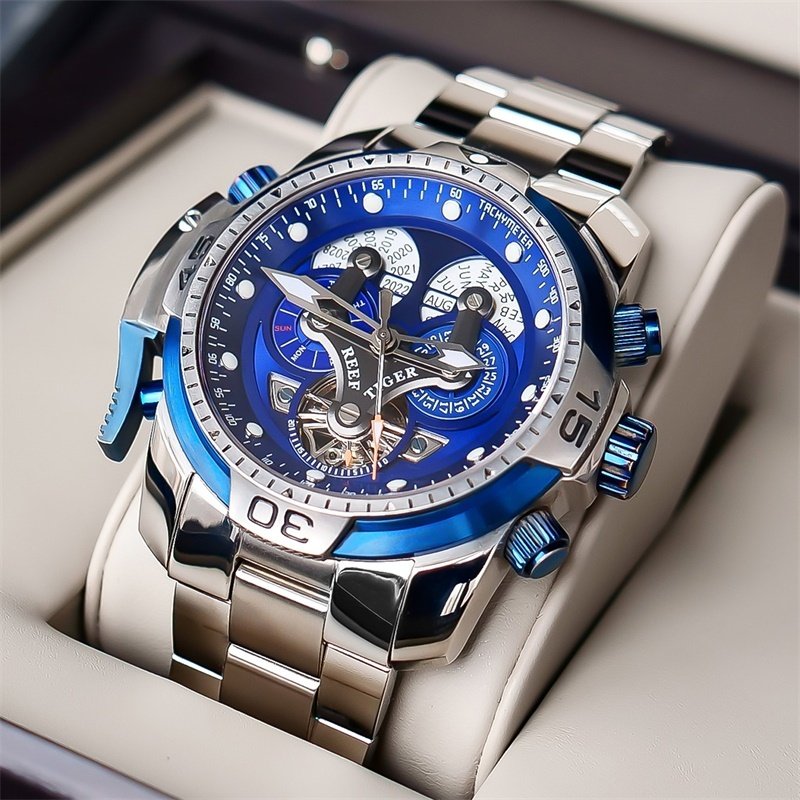 Men's Mechanical Watch Large Dial Waterproof Strong Luminous – Bild 3