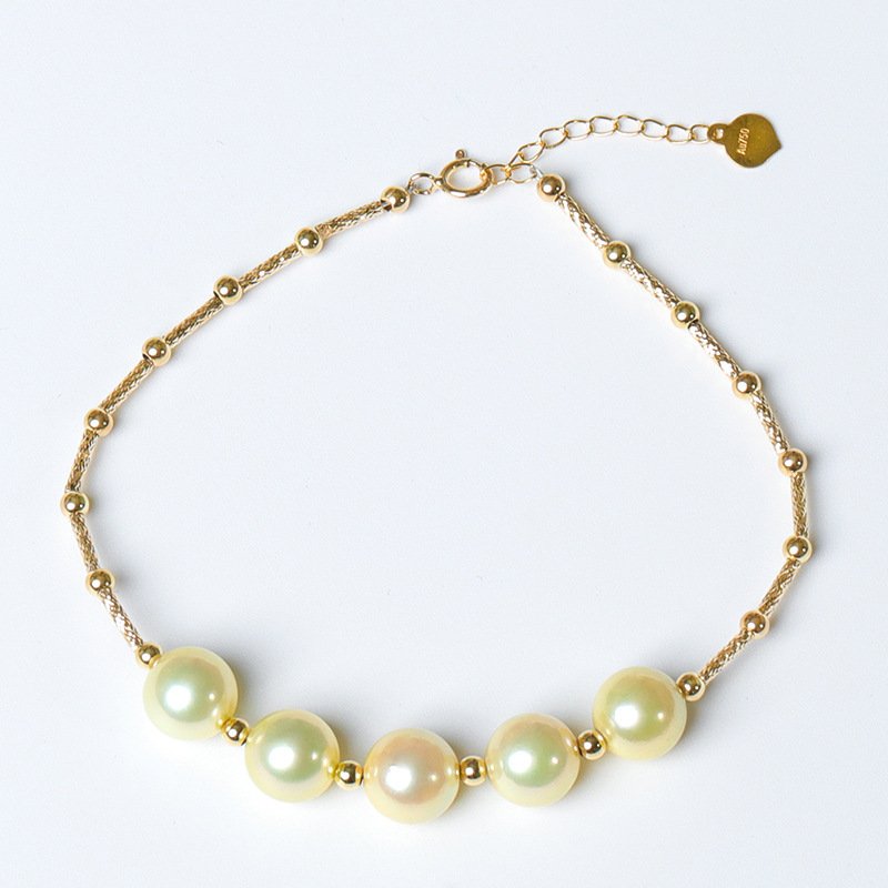 European And American New Light Gold Pearl Bracelet – Bild 3