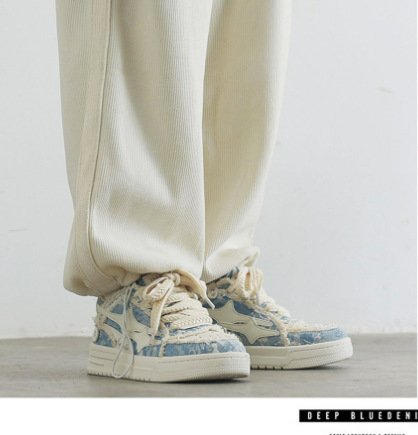 Korean Style Casual Breathable White Shoes – Bild 4