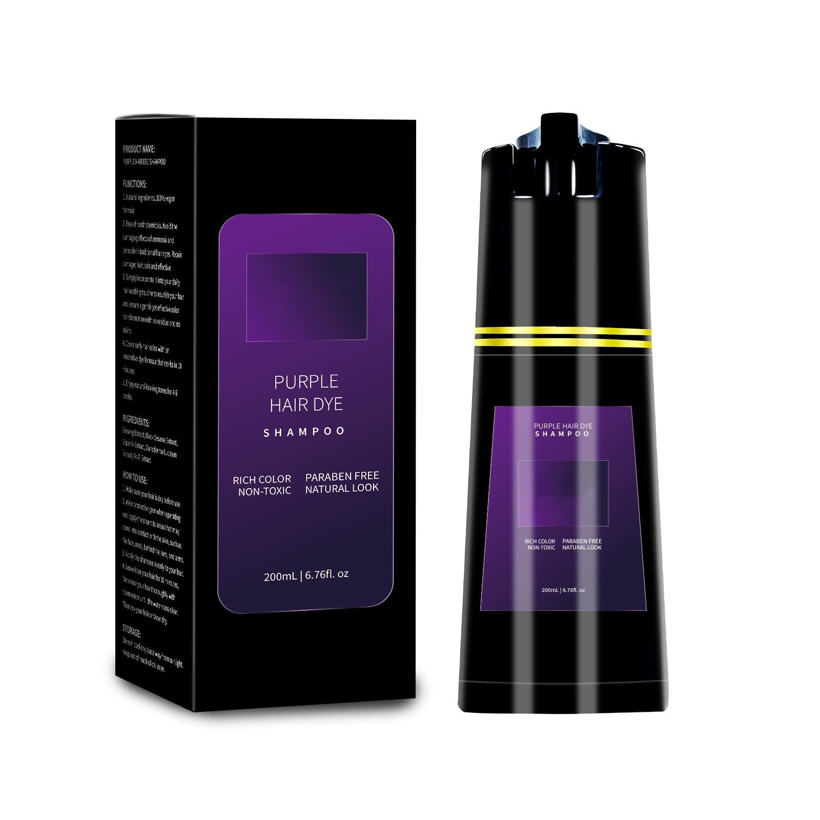 Fast Color Control Oil Hair Care Color Shampoo Fluffy – Bild 4