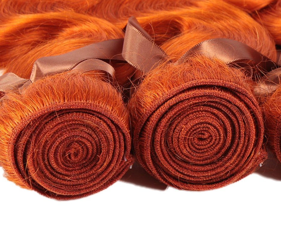 Real Hair Curtain Block Orange Europe And America – Bild 3