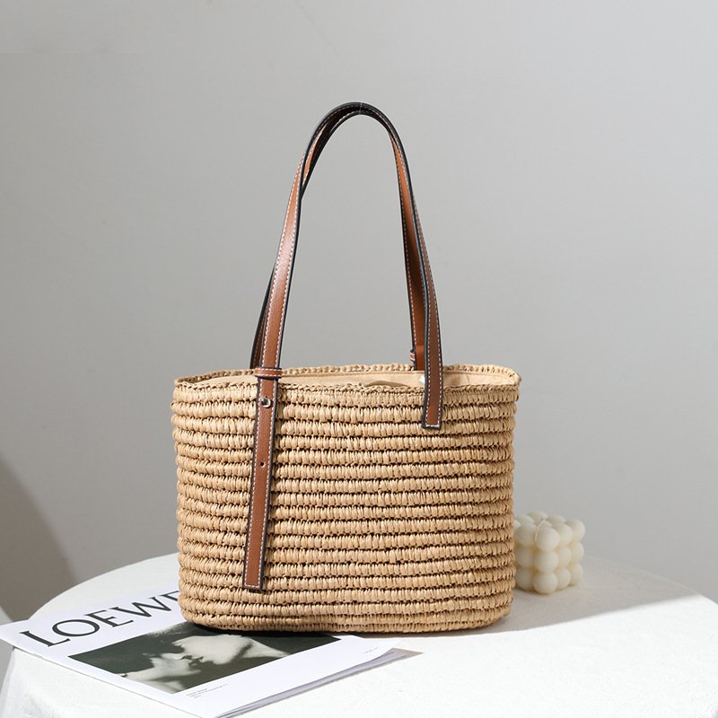 Women's Rattan Bag All-match Square Vegetable Basket – Bild 2