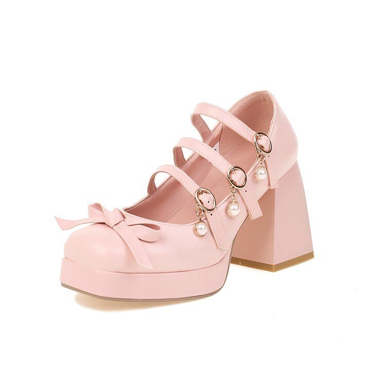 Cute Round Toe Single Shoe Bow Student Shoes – Bild 7